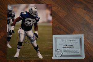 lot 3070 image: Autographed Darrin Smith Dallas Cowboys Football Print with COA - WILL SHIP