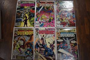 lot 3052 image: Lot of 6 Marvel Comics The Defenders (1972) #71, 101, 106, 109, 122, 124 -WILL SHIP