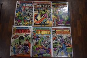 lot 3055 image: Lot of 6 Marvel Comics The Defenders (1972) #21, 31, 32, 35, 36, 39 -WILL SHIP
