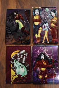 lot 3035 image: Lot of 30 Vintage Collectible Shi Mega Chromium Comic Cards (1 of 2) - WILL SHIP