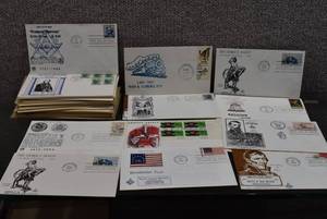lot 3147 image: Stamps Lot of Approximately 65 Assorted First Day Issue Covers, Cachet Designers Include Cachetcraft, Mahdeen & More - WILL SHIP