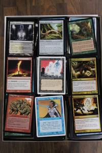lot 3204 image: Lot of Approximately 425 Magic The Gathering Cards (#5 of 8)- Guaranteed Cards Include Drain Power (4th Edition), Animate Dead (Revised), PLUS Bonus (x4) Boros, Dimir, Golgari Signets (CoG), Red Elemental Blast (Revised) -WILL SHIP