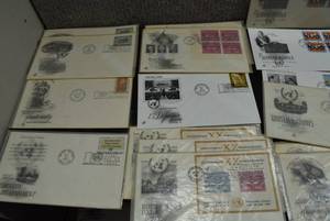 lot 3151 image: Stamps Lot of Approximately 40 Assorted First Day Issue Covers, Cachet Designs by Art Craft - WILL SHIP