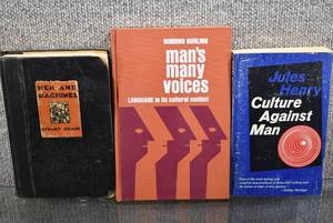 lot 3163 image: Lot of 3 VIntage Books Mans Many Voices, Men and Machines, Culture Against Man -WILL SHIP