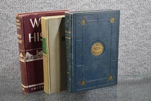 lot 3165 image: Lot of 3 Cool Vintage Hardcover Books -World History, Thinking Things Through (Logic Text), The Book of Knowledge (1920s) -WILL SHIP