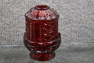 lot 3174 image: Vintage Ruby Red Fairy Lamp  - WILL SHIP
