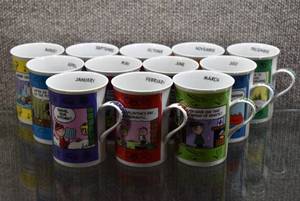 lot 3176 image: Lot of 12 Hallmark Peanuts Monthly Mugs - WILL SHIP