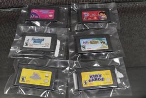 lot 3215 image: Lot of 6 Gameboy Advance Games, Titles Include Dora the Explorer Super Star Adventures, Dora the Explorer Pirate Pigs Treasure, Flushed Away, Barbie Secret Agent, The Land Before Time, Kids Cards - WILL SHIP
