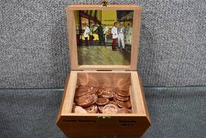 lot 3218 image: Box of 73 1 oz & 12 oz. Copper Rounds -Year of the Ram, Grim Reaper, Morgan Dollar, & Indian Head Cent Designs -WILL SHIP