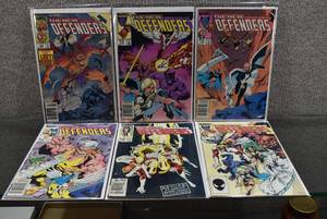 lot 3051 image: Lot of 6 Marvel Comics The New Defenders #126, 127, 138, 140, 142, 152 -WILL SHIP