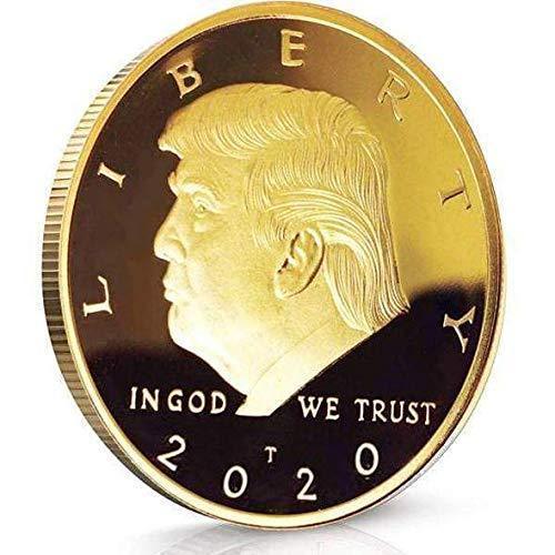 lot 1002 image: 2020 Donald Trump Coin - Authentic Presidential Re-Election Commemorative Coin - Includes Clear Protector