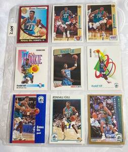 lot 7009 image: Fleer and Skybox 1991 & 1992 NBA Basketball Cards - Kendall Gill