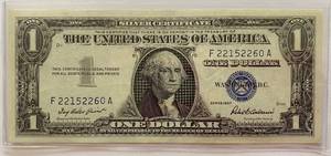 lot 6064 image: ONE DOLLAR SILVER CERTIFICATE - SERIES 1957