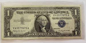 lot 6069 image: ONE DOLLAR SILVER CERTIFICATE - SERIES 1957