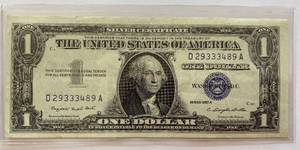 lot 6070 image: ONE DOLLAR SILVER CERTIFICATE - SERIES 1957 A