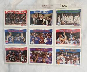 lot 7011 image: 1991 Team Basketball Cards - Almost 30 Years Old