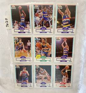 lot 7020 image: Vintage Basketball&nbspCards - Denver Nuggets - Pistons - Mavs - 30 Years Old