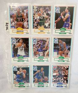 lot 7024 image: Vintage Basketball&nbspCards - Timberwolves - Nets - Bucks