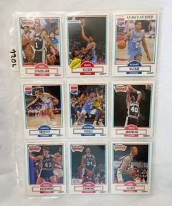 lot 7026 image: Vintage Basketball Cards - Bullets - Kings - Spurs