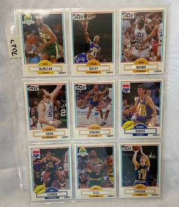 lot 7027 image: Vintage Basketball Cards - Seattle Supersonics - Jazz - Kings