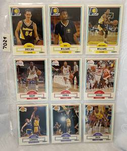 lot 7029 image: Vintage Basketball Cards - Pacers - Lakers - Clippers