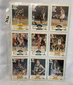 lot 7030 image: Vintage Basketball Cards - Seattle - Miami Heat - Bucks