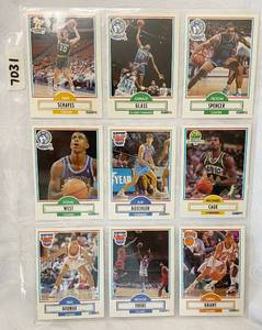 lot 7031 image: Vintage Basketball Cards - Bucks - Timberwolves - Nets - Seattle - NY Knicks
