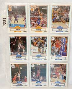 lot 7033 image: Vintage Basketball Cards - Scott - Bol - Gilliam - Wilkins
