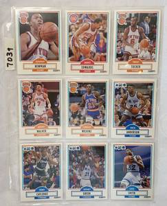 lot 7039 image: Vintage Basketball Cards - Pistons - NY Knicks - Magic