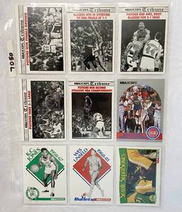 lot 7050 image: Vintage 1990 NBA Hoops Basketball Cards&nbsp