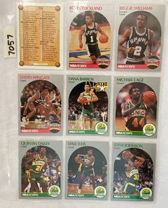 lot 7057B image: Vintage 1990 NBA Hoops Basketball Cards&nbsp&nbsp