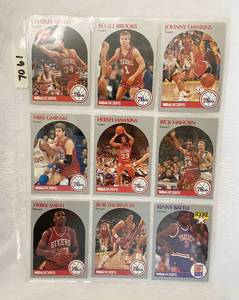 lot 7061 image: Vintage 1990 NBA Hoops Basketball Cards - Charles Barkley - Battle RC - Hawkins