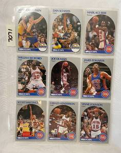 lot 7071 image: Vintage 1990 NBA Hoops Basketball Cards - Dumars