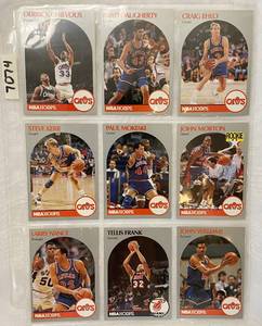 lot 7074 image: Vintage 1990 NBA Hoops Basketball Cards