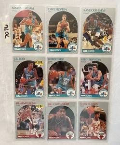 lot 7076 image: Vintage 1990 NBA Hoops Basketball Cards&nbsp