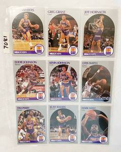 lot 7081 image: Vintage 1990 NBA Hoops Basketball Cards&nbsp&nbsp