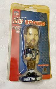 lot 2798 image: NFL Great Kurt Warner QB Bobble Head - NEW in Package