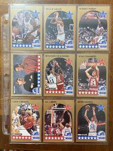 lot 7107 image: 14 Card Set - 1990 NBA Hoop - ALL-STAR CARDS - Miller - Dumars - Parish - McHale - Green - Reid RC