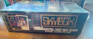 lot 6110 image: NEW SEALED 1990-91 Skybox Series 1 - Black Box - Basketball Sealed Wax Box  36 Packs possible JORDAN - Miller - Barkley