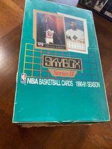 lot 6113 image: NEW SEALED 1990-91 Skybox Series 2 Basketball Sealed Wax Box  36 Packs possible JORDAN - Miller - Pippen - Barkley