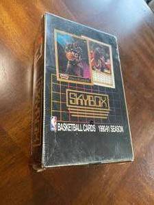 lot 6114 image: NEW SEALED 1990-91 Skybox Series 1 - Black Box - Basketball Sealed Wax Box  36 Packs possible JORDAN - Miller - Barkley