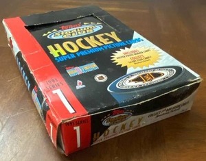 lot 6122 image: Vintage Hockey Cards - 1993 Series 1 - Topps Stadium Club - Super Premium - SEALED PACKS