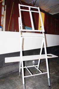 lot 4099 image: Lot of Bob Ross Art and Painting Easels - See photos - Set of about 6 - see photos for actual parts available