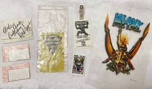lot 6115 image: Rock N Roll Memorabilia Lot - HEAD EAST & TEXXAS JAM VIP 1986, INXS Ticket Stubs and More