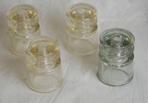 lot 2988 image: Lot of 4 Vintage Insulators - HEMINGRAY - Various Models - see pics
