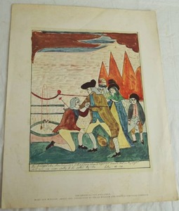 lot 2957 image: Art Print The Prodigal Son Reclaimed - by MARY ANN WILLSON about 1820