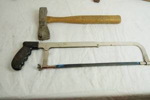lot 5088 image: Lot of Misc. Tools - Hatchet and Hand Saw