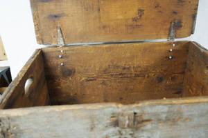 lot 6513 image: Vintage Wooden Box - They Dont Make Them Like This Anymore