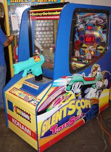 lot 6128 image: Konami Destroy-The-Invaders Token Shot - Arcade Game - Watch Video