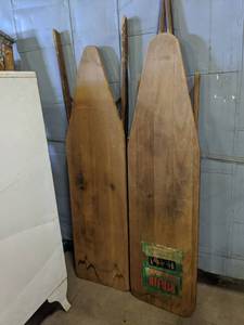 lot 4205 image: (2) Antique Ironing Boards